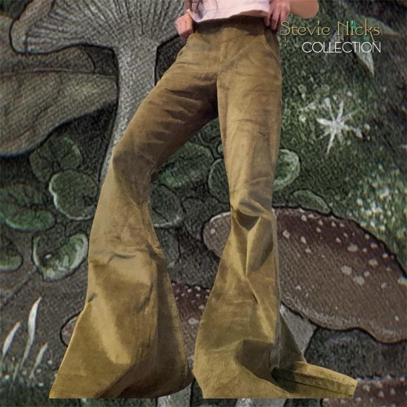 Dolls Kill Pants - NWT Fairygrunge Current Mood by Dolls Kill Stand Back Corduroy Pants in Green